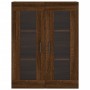 Aparador alto madera contrachapada marrón roble 69,5x34x180 cm de vidaXL, Aparadores - Ref: Foro24-3198216, Precio: 163,87 €,...