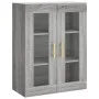 High sideboard sonoma gray plywood 69.5x34x180 cm by vidaXL, Sideboards - Ref: Foro24-3198207, Price: 160,14 €, Discount: %