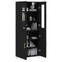 Aparador alto madera contrachapada negro 69,5x34x180 cm de vidaXL, Aparadores - Ref: Foro24-3198202, Precio: 156,10 €, Descue...