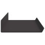Estante de pared con estante 2 pcs Negro 80 x 18 x 2.5 cm en Estanterías | Comprar online en Foru.es