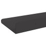 Estante de pared con estante 2 pcs Negro 80 x 18 x 2.5 cm en Estanterías | Comprar online en Foru.es