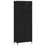 Aparador alto madera contrachapada negro 69,5x34x180 cm de vidaXL, Aparadores - Ref: Foro24-3198210, Precio: 160,89 €, Descue...