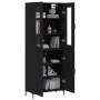 Aparador alto madera contrachapada negro 69,5x34x180 cm de vidaXL, Aparadores - Ref: Foro24-3198210, Precio: 160,89 €, Descue...