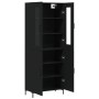 Aparador alto madera contrachapada negro 69,5x34x180 cm de vidaXL, Aparadores - Ref: Foro24-3198210, Precio: 160,89 €, Descue...
