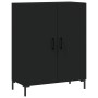 Aparador alto madera contrachapada negro 69,5x34x180 cm de vidaXL, Aparadores - Ref: Foro24-3198210, Precio: 160,89 €, Descue...