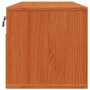 Armario de Pared con estante 2 pcs Marrón cera 80 x 30 x 30 cm en Estanterías | Comprar online en Foru.es