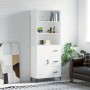 Aparador alto madera contrachapada blanco 69,5x34x180 cm de vidaXL, Aparadores - Ref: Foro24-3189445, Precio: 160,31 €, Descu...