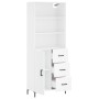Aparador alto madera contrachapada blanco 69,5x34x180 cm de vidaXL, Aparadores - Ref: Foro24-3189445, Precio: 160,31 €, Descu...