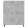 Aparador alto madera contrachapada gris hormigón 69,5x34x180 cm de vidaXL, Aparadores - Ref: Foro24-3189425, Precio: 148,54 €...