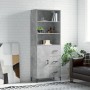 Aparador alto madera contrachapada gris hormigón 69,5x34x180 cm de vidaXL, Aparadores - Ref: Foro24-3189449, Precio: 155,50 €...