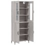Aparador alto madera contrachapada gris sonoma 69,5x34x180 cm de vidaXL, Aparadores - Ref: Foro24-3198215, Precio: 154,07 €, ...