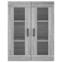 Aparador alto madera contrachapada gris sonoma 69,5x34x180 cm de vidaXL, Aparadores - Ref: Foro24-3198215, Precio: 154,07 €, ...