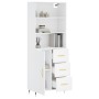 Aparador alto madera contrachapada blanco 69,5x34x180 cm de vidaXL, Aparadores - Ref: Foro24-3189421, Precio: 145,73 €, Descu...