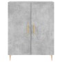 Aparador alto madera contrachapada gris hormigón 69,5x34x180 cm de vidaXL, Aparadores - Ref: Foro24-3198205, Precio: 149,91 €...