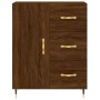 Aparador alto madera contrachapada marrón roble 69,5x34x180 cm de vidaXL, Aparadores - Ref: Foro24-3189428, Precio: 158,36 €,...