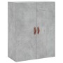 Aparador alto madera contrachapada gris hormigón 69,5x34x180 cm de vidaXL, Aparadores - Ref: Foro24-3195991, Precio: 169,13 €...