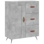 Aparador alto madera contrachapada gris hormigón 69,5x34x180 cm by vidaXL, Sideboards - Ref: Foro24-3195991, Price: 166,94 €,...