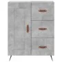 Aparador alto madera contrachapada gris hormigón 69,5x34x180 cm by vidaXL, Sideboards - Ref: Foro24-3195991, Price: 166,94 €,...