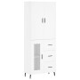 Aparador alto madera contrachapada blanco 69,5x34x180 cm de vidaXL, Aparadores - Ref: Foro24-3195971, Precio: 172,29 €, Descu...
