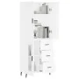 Tall white plywood sideboard 69.5x34x180 cm by vidaXL, Sideboards - Ref: Foro24-3195971, Price: 170,14 €, Discount: %