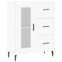 Aparador alto madera contrachapada blanco 69,5x34x180 cm de vidaXL, Aparadores - Ref: Foro24-3195971, Precio: 172,29 €, Descu...