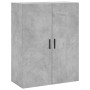 Aparador alto madera contrachapada gris hormigón 69,5x34x180 cm de vidaXL, Aparadores - Ref: Foro24-3195975, Precio: 160,66 €...