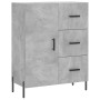 Aparador alto madera contrachapada gris hormigón 69,5x34x180 cm de vidaXL, Aparadores - Ref: Foro24-3189457, Precio: 164,90 €...