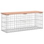 Banco jardín diseño gaviones madera abeto Douglas 103x31,5x42cm de vidaXL, Bancos de jardín - Ref: Foro24-834351, Precio: 69,...