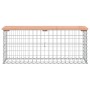 Banco jardín diseño gaviones madera abeto Douglas 103x31,5x42cm de vidaXL, Bancos de jardín - Ref: Foro24-834351, Precio: 69,...