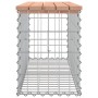 Banco jardín diseño gaviones madera abeto Douglas 103x31,5x42cm de vidaXL, Bancos de jardín - Ref: Foro24-834351, Precio: 69,...
