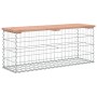 Banco jardín diseño gaviones madera abeto Douglas 103x31,5x42cm de vidaXL, Bancos de jardín - Ref: Foro24-834351, Precio: 69,...