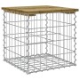 Banco jardín diseño gaviones madera pino impregnada 43x44x42 cm de vidaXL, Bancos de jardín - Ref: Foro24-834337, Precio: 37,...