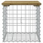 Banco jardín diseño gaviones madera pino impregnada 43x44x42 cm de vidaXL, Bancos de jardín - Ref: Foro24-834337, Precio: 37,...