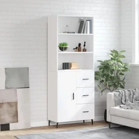 Aparador alto madera contrachapada blanco 69,5x34x180 cm de vidaXL, Aparadores - Ref: Foro24-3189461, Precio: 150,00 €, Descu...