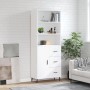 Aparador alto madera contrachapada blanco 69,5x34x180 cm de vidaXL, Aparadores - Ref: Foro24-3189461, Precio: 159,78 €, Descu...
