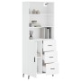 Aparador alto madera contrachapada blanco 69,5x34x180 cm de vidaXL, Aparadores - Ref: Foro24-3189461, Precio: 159,78 €, Descu...