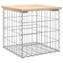 Banco de jardín diseño gaviones madera maciza pino 43x44x42 cm de vidaXL, Bancos de jardín - Ref: Foro24-834335, Precio: 30,9...