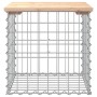 Banco de jardín diseño gaviones madera maciza pino 43x44x42 cm de vidaXL, Bancos de jardín - Ref: Foro24-834335, Precio: 30,9...
