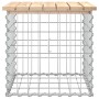 Banco de jardín diseño gaviones madera maciza pino 43x44x42 cm de vidaXL, Bancos de jardín - Ref: Foro24-834335, Precio: 30,9...
