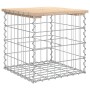 Banco de jardín diseño gaviones madera maciza pino 43x44x42 cm de vidaXL, Bancos de jardín - Ref: Foro24-834335, Precio: 30,9...