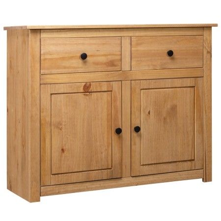 Aparador de madera maciza de pino estilo Panamá 93x40x80 cm de vidaXL, Aparadores - Ref: Foro24-282697, Precio: 178,46 €, Des...