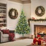 Árbol de Navidad Artificial Preiluminado Verde 180 cm PVC en Decoración Festiva y Estacional | Comprar online en Foru.es