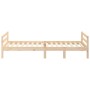 Estructura de cama madera maciza de pino 90x190 cm de vidaXL, Camas y somieres - Ref: Foro24-821634, Precio: 99,52 €, Descuen...