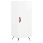 Aparador alto madera contrachapada blanco brillo 34,5x34x180 cm de vidaXL, Aparadores - Ref: Foro24-3200107, Precio: 107,09 €...