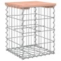 Banco jardín diseño gaviones madera abeto Douglas 33x31x42 cm de vidaXL, Bancos de jardín - Ref: Foro24-834327, Precio: 27,81...