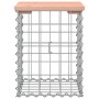 Banco jardín diseño gaviones madera abeto Douglas 33x31x42 cm de vidaXL, Bancos de jardín - Ref: Foro24-834327, Precio: 27,81...