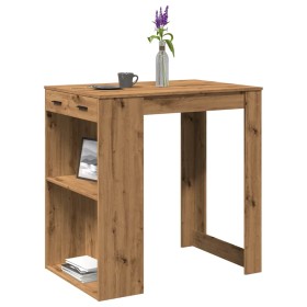 Mesa alta bar madera ingeniería roble artisian 102x70x103,5 cm en Mesas de comedor | Comprar online en Foru.es