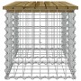 Banco jardín diseño gaviones madera pino impregnada 103x44x42cm de vidaXL, Bancos de jardín - Ref: Foro24-834340, Precio: 56,...