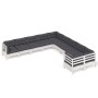 Muebles de jardín 10 pzas y cojines blanco madera de pino en Conjuntos de jardín | Comprar online en Foru.es