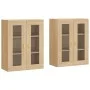 Wall cabinets 2 pcs engineered wood Sonoma oak by vidaXL, Sideboards - Ref: Foro24-3197924, Price: 171,01 €, Discount: %